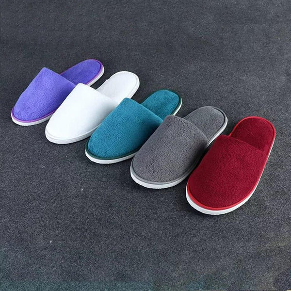 Soft Plush Cotton Cute Slippers Shoes Couple Unisex Non-Slip Floor Indoor Home Furry Slippers - Pkwebstore