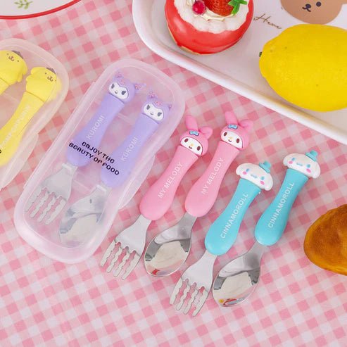 Stainless Steel Kids Cutlery Set with Case - Pkwebstore