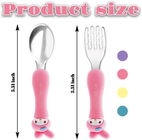 Stainless Steel Kids Cutlery Set with Case - Pkwebstore