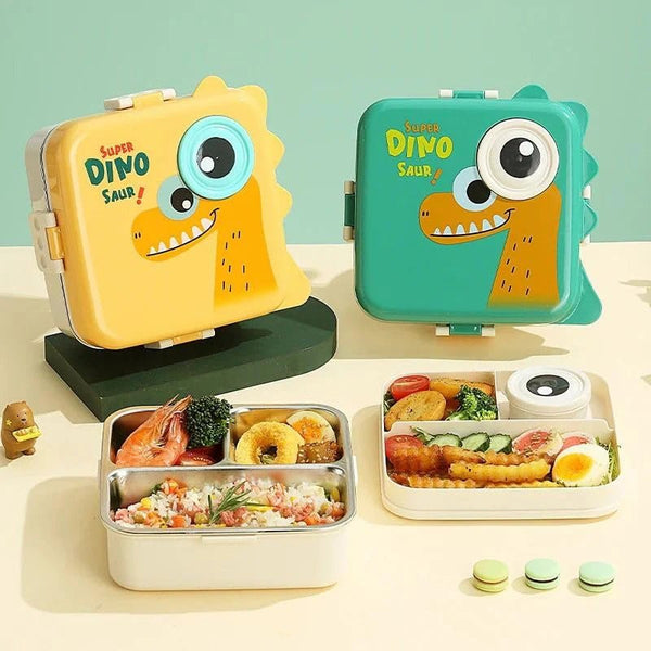 Stainless Steel Lunch Box With Spoon Heavy Quality - Pkwebstore