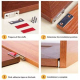 Stainless Steel Magnetic Hidden Cabinet Door Closer - Pkwebstore