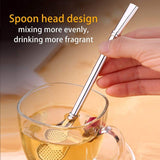 Stainless Steel Straw Filter Spoon,Drinking Straw (Pack of 4) - Pkwebstore