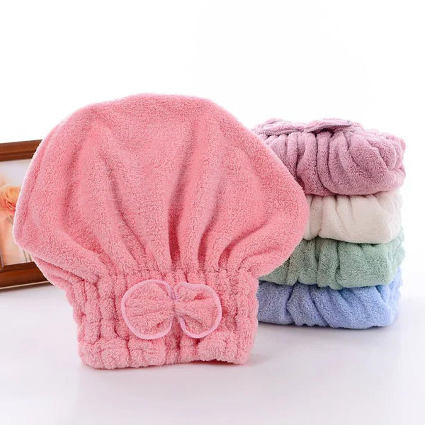 Super Absorbent Turban Hair Towel Cap - Pkwebstore