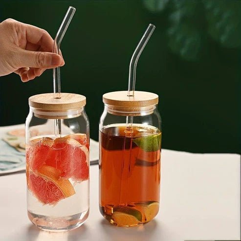 Transparent Cup With Lid And Straw 350ml - Pkwebstore