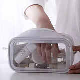 Travel Portable Clear Transparent Makeup Organizer Cosmetic Bags - Pkwebstore