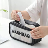 Travel Portable Clear Transparent Makeup Organizer Cosmetic Bags - Pkwebstore