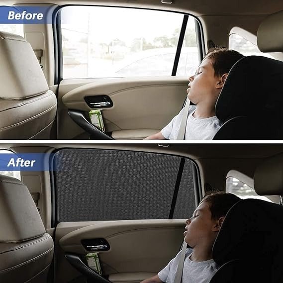 Universal Car Window Shades | Side Window Shade For Car | Breathable Mesh Car Rear Window Sunshades | Protects From Sun Glare And Uv - Pkwebstore