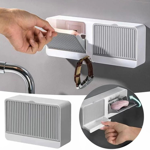 WALL MOUNTED DOUBLE LAYER SOAP BOX - Pkwebstore