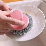 2 Pcs Wire Ball Dish Cleaning Brush - Pkwebstore