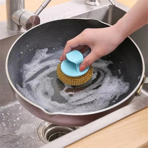 2 Pcs Wire Ball Dish Cleaning Brush - Pkwebstore