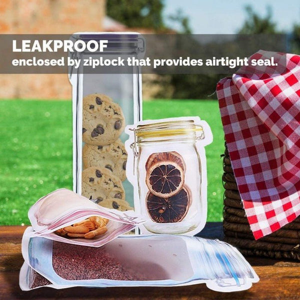 3 Pcs Airtight Lock Pouch Seal Ziplock Bags Stylish Storage Bags - Pkwebstore