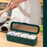 4 in 1 Transparent Seasoning Box (With Spoon) - Pkwebstore