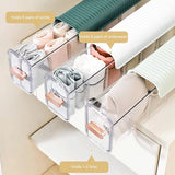 6 Grid Transparent Wall Closet Organizer - Pkwebstore