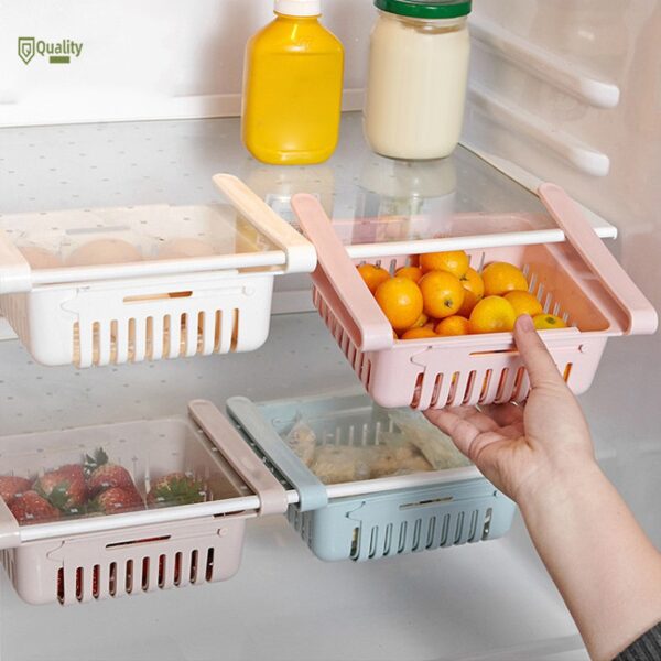 Adjustable Storage Basket For Fridge - Pkwebstore