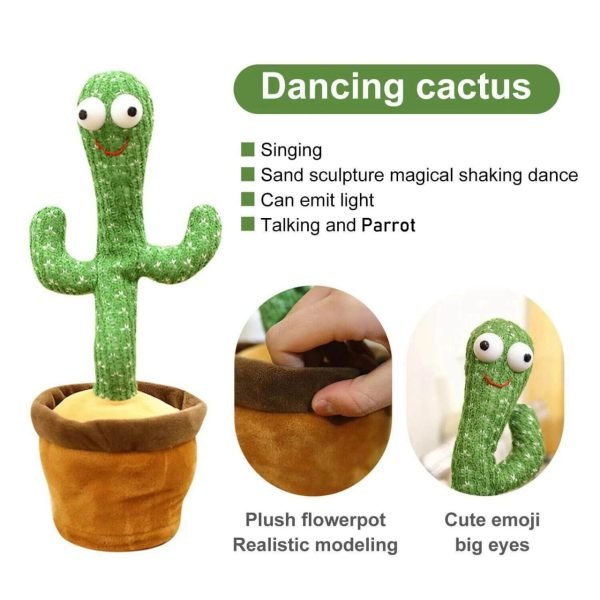 Dancing Cactus Toy, Talking Tree Cactus Plush Toy - Pkwebstore