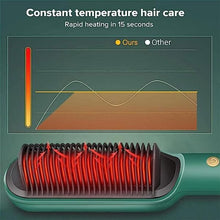 Electric comb hair straightener - black hair straightener straight comb for women and men - Pkwebstore