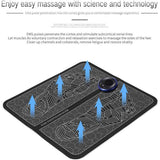 EMS Foot Massager Mat - Electric USB Charging Smart Display - Tens Acupuncture Feet Cushion Blood Circulation Pad Health Care Home - Pkwebstore