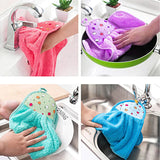 Hanging Kitchen Towel Small Soft Dish Towel Cloth For Kitchen Bathroom Use - Pkwebstore