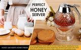 Honey Juice Syrup Dispenser Pot Jar For Kitchen Bee Drip Storage 200ml - Pkwebstore