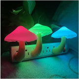 Led Mushroom Plug-in Night Light Lamp With Dusk To Dawn Sensor - Pkwebstore