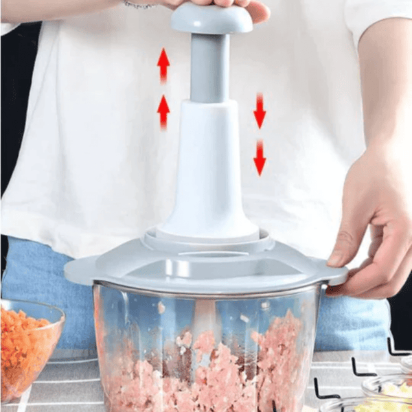 Multifunctional Hand Press Food Chopper with Mixer - Pkwebstore