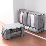 Pack Of 2 Portable Bamboo Charcoal Clothes Blanket Large Folding Bag - Pkwebstore