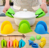 Silicone Heat Resistant Gloves Clips Insulation Non Stick Anti-slip Pot Bowel Holder Clip - Pkwebstore