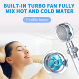 Turbo Flow Handheld Shower Head - Pkwebstore